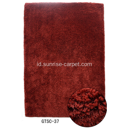 Polyester Soft &amp; Silk Shaggy Mix Carpet